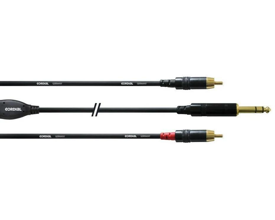 Cordial Audio-Kabel CFY 1.5 VCC 6.3 mm Klinke - Cinch 1.5 m
