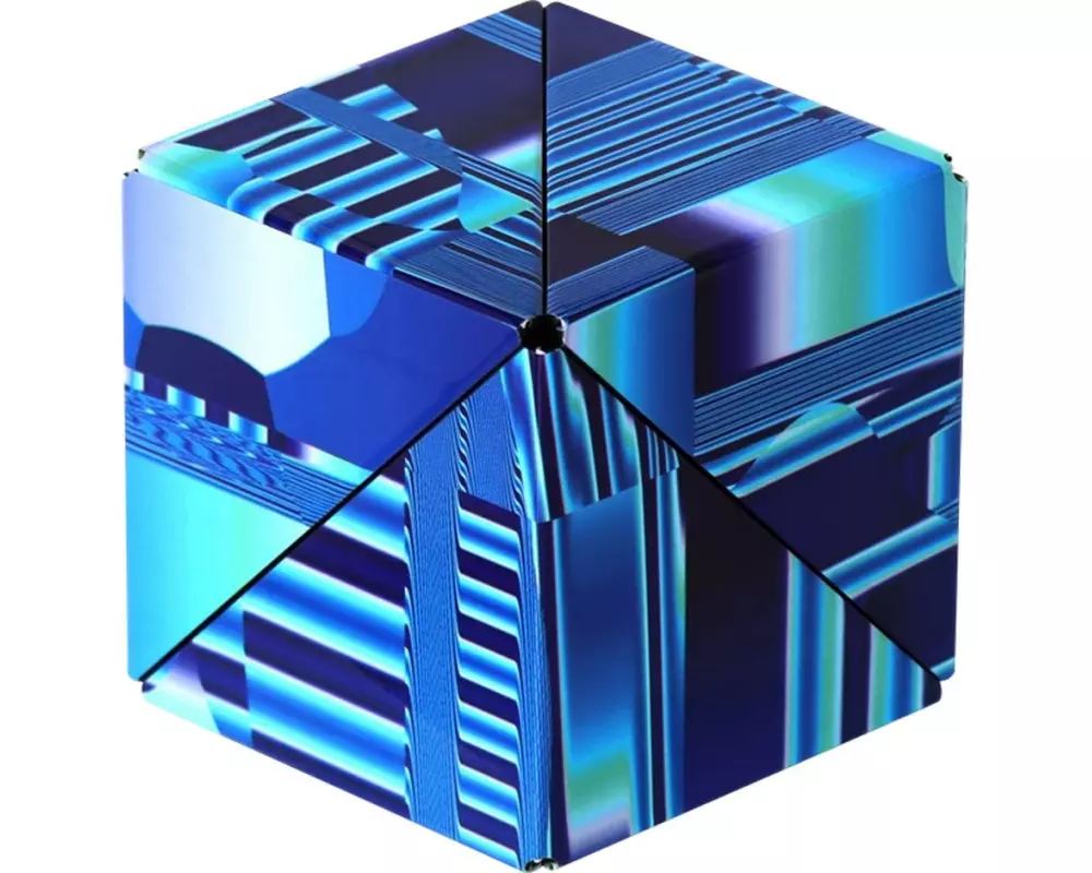 Shashibo Cube Blue Crystal – by Artist Laurence Gartel 2.0