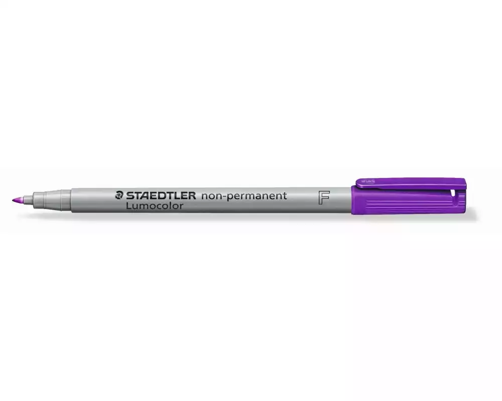 Staedtler Folienstift Lumocolor 316 F Violett, wasserlöslich, 10 Stück