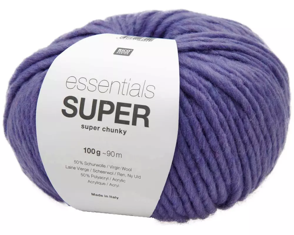 Rico Design Wolle Essentials Super Super Chunky 100 gr, Violett