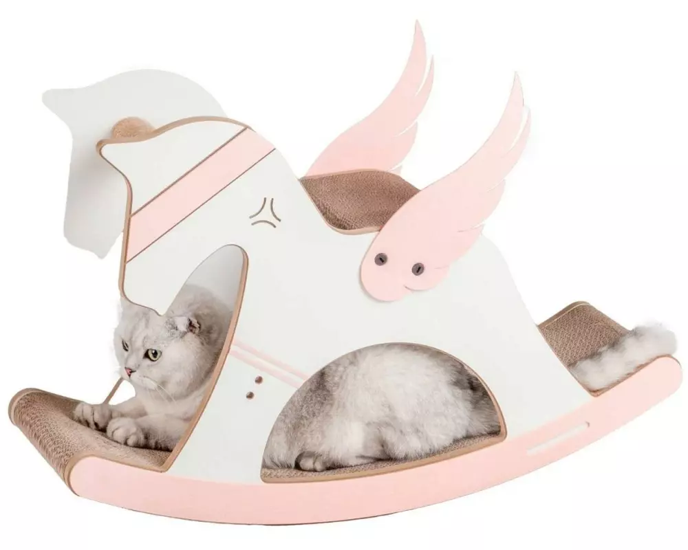 CanadianCat Einhorn-Wippe Kratzbrett