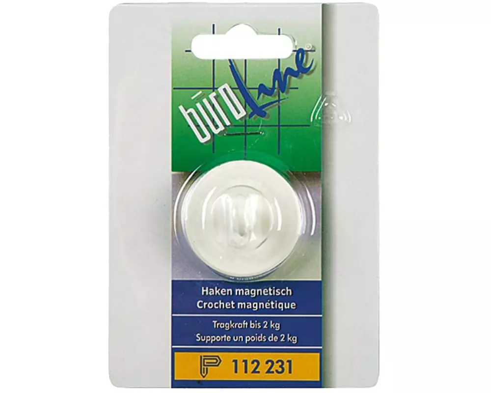 Büroline Hakenmagnet 2 kg Weiss