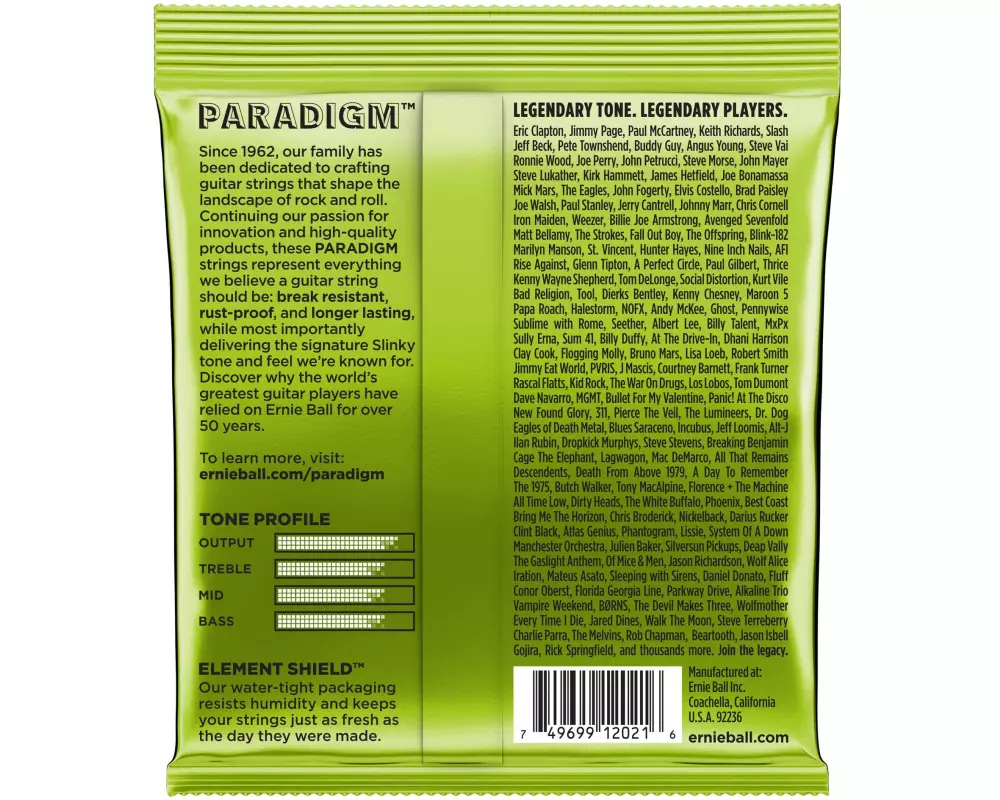 Ernie Ball Gitarrensaiten 2021 Paradigm Slinky – Regular 10 - 46