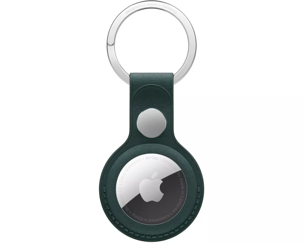 Apple AirTag FineWoven Key Ring - Dark Green