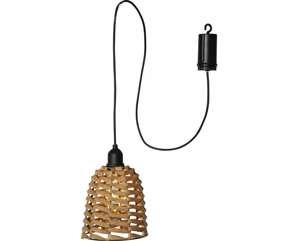 Star Trading Pendelleuchte Twine, Braun