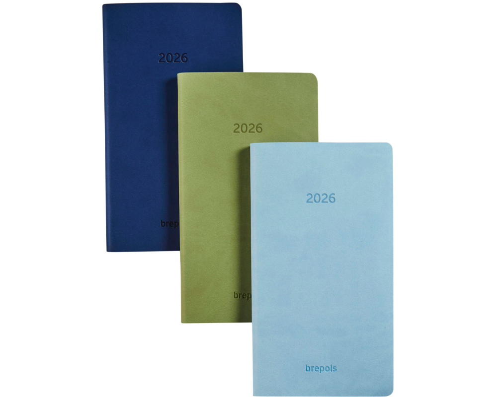 BREPOLS Agenda Interplan Colora 2026 0.736.3600 1W/2S ass. 9x16cm