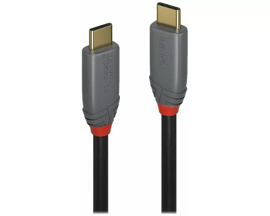 LINDY Anthra Line USB Cable, USB 3.1, USB/C-USB/C M-M, 1m