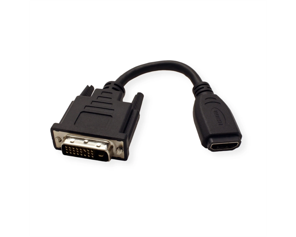 VALUE HDMI-DVI Adapterkabel, HDMI BU / DVI-D ST