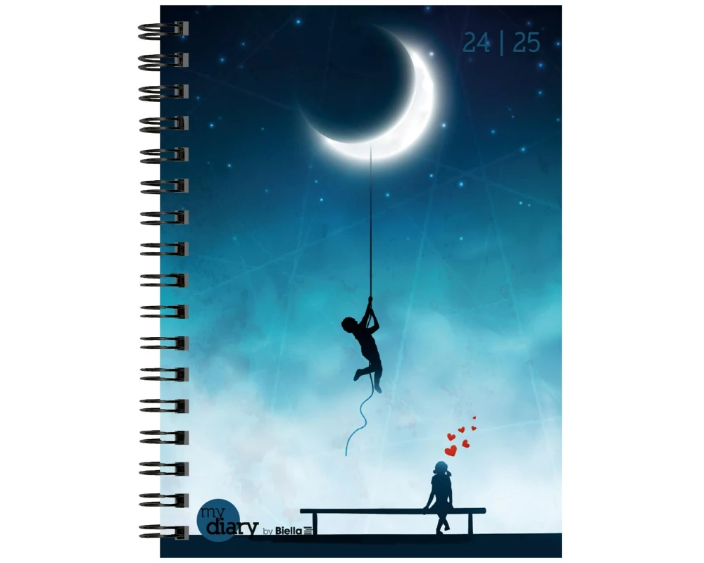 Biella Schüleragenda Mydiary Love 24/25 FSC, 3½T/1S, 12 x 16.5 cm