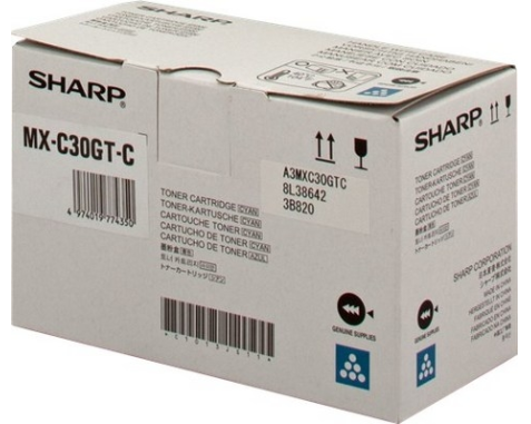 SHARP Toner cyan MX-C30GTC MX-C301W 6000 Seiten