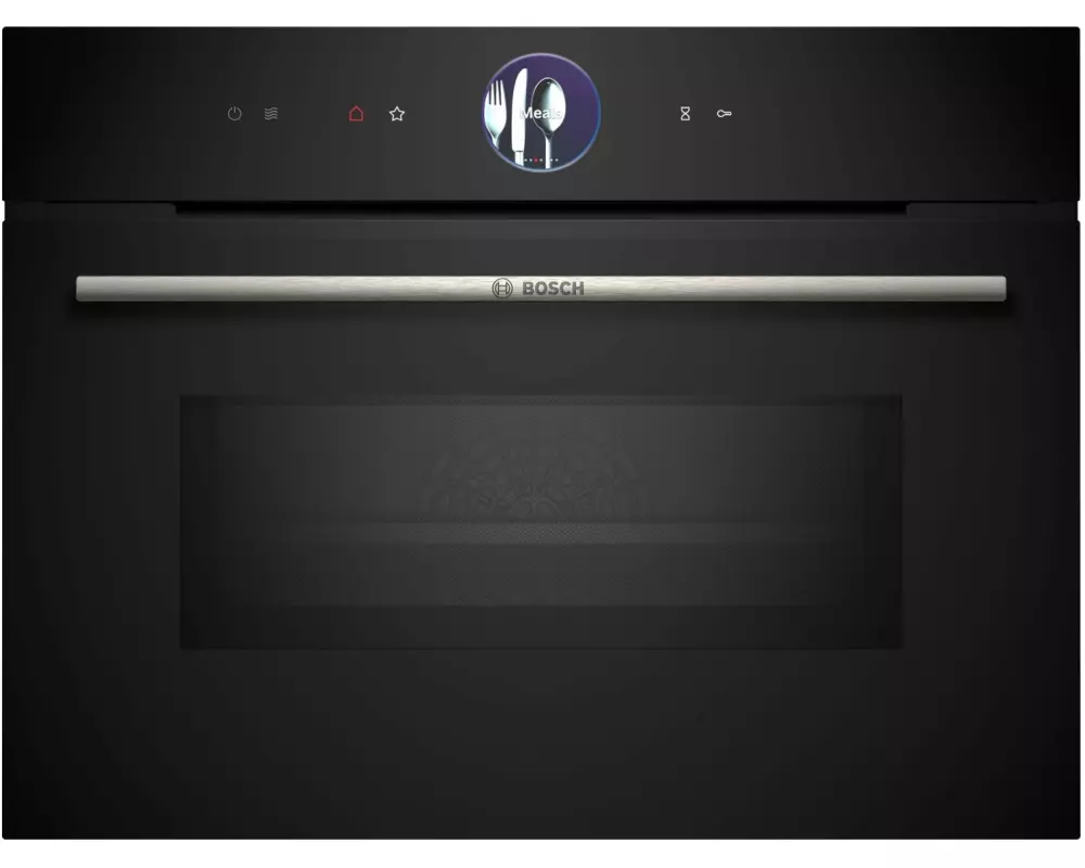 Bosch Einbaubackofen mit Mikrowelle CMG7761B1 Schwarz