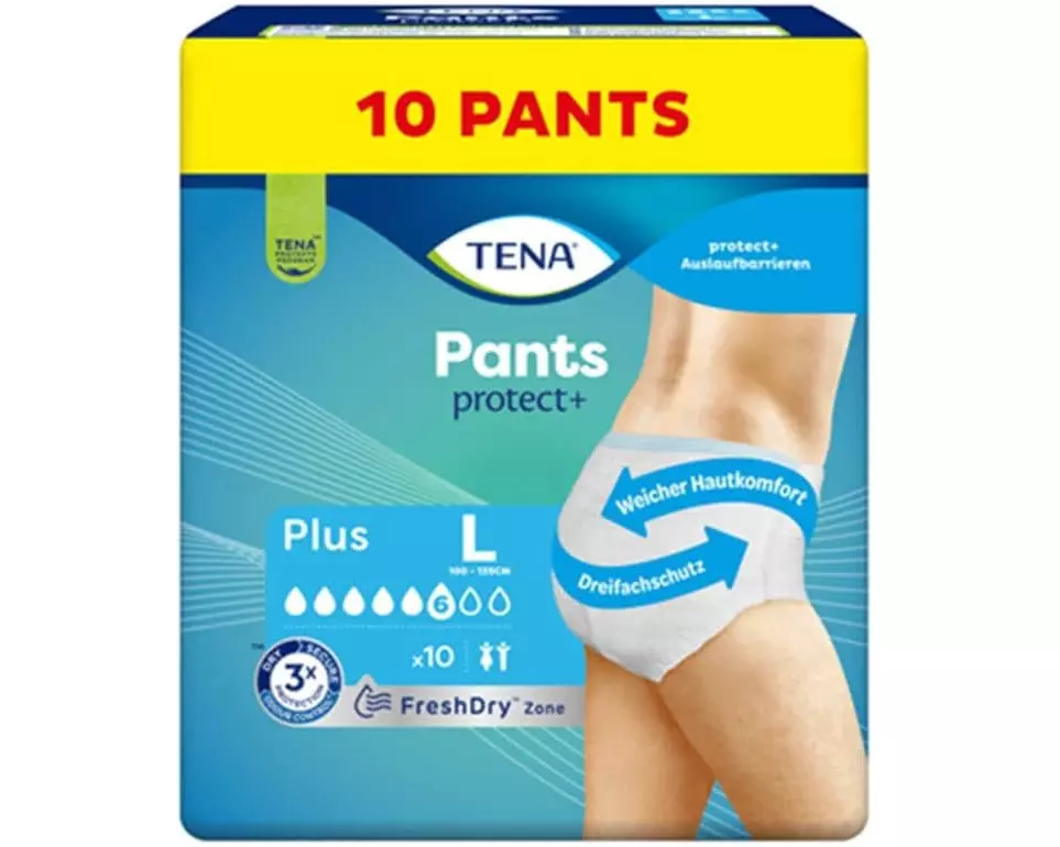 Tena Inkontinenz Pants Pants protect+ Plus Large 8 Stück