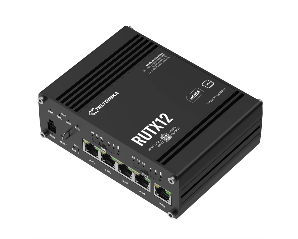 TELTONIKA RUTX12 4G Router eSIM