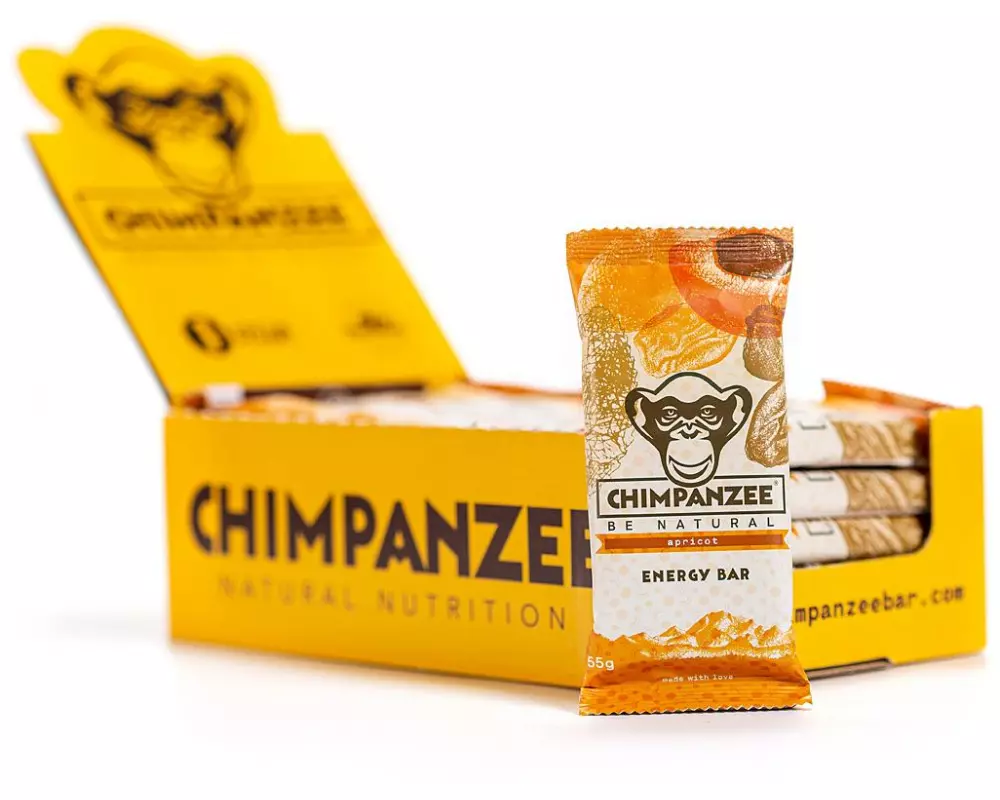Chimpanzee Energy Bar, Box Aprikose, 20 x 55 g