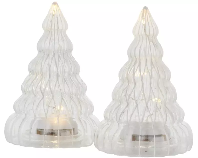 Sirius Tischdeko Lucy Baum, 2er Set, 9 cm, Weiss