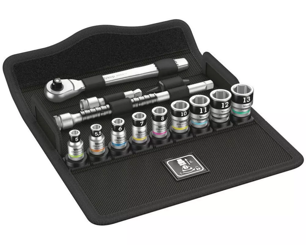 Wera Ratsche 8100 SA 12 HF 1/4" Zyklop Metal