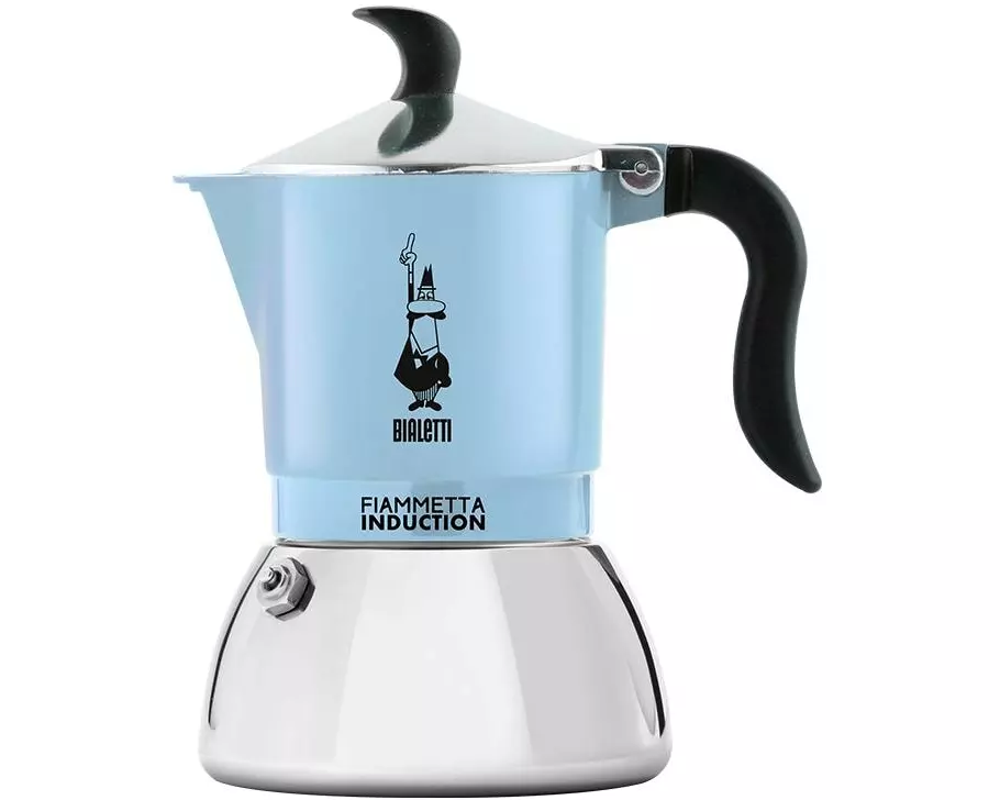 Bialetti Espressokocher Fiammetta Induction für 2 Tassen, Blau