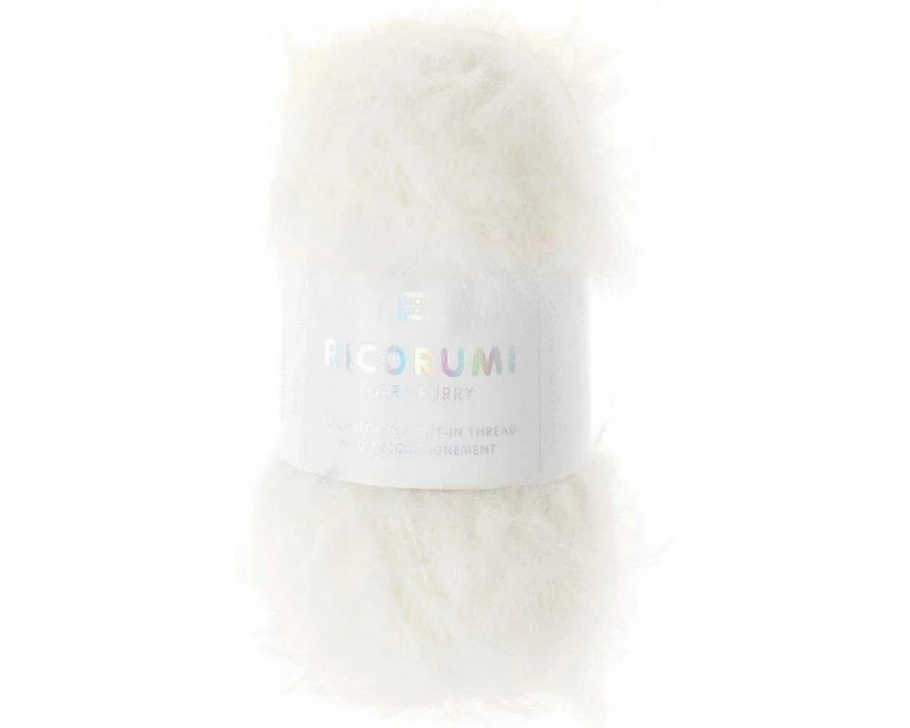 Rico Design Wolle Ricorumi Furry Furry Weiss