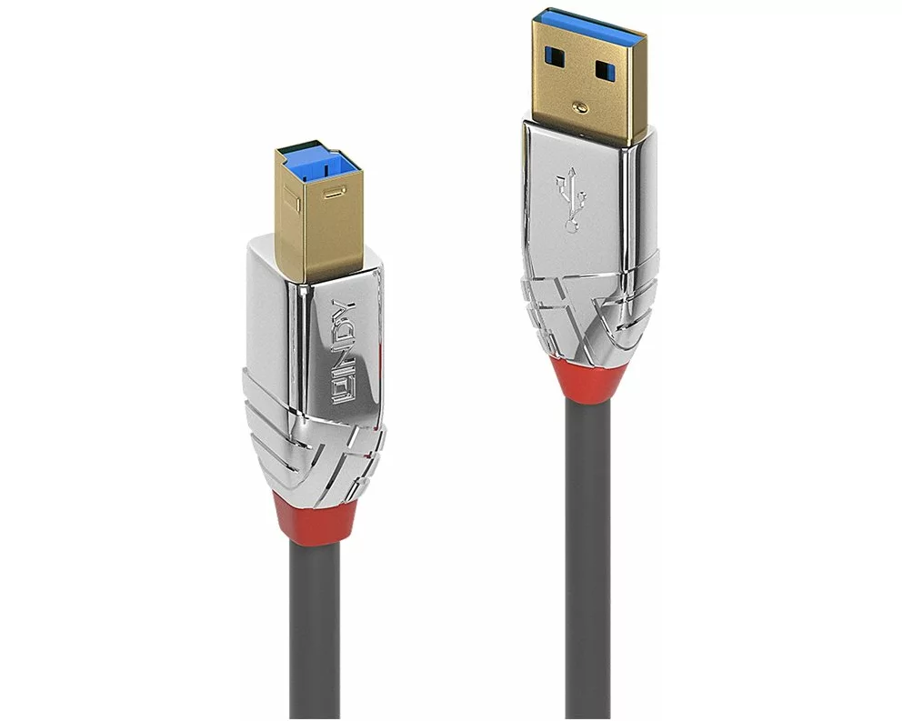 LINDY Cromo Line USB Cable, USB 3.1, USB/A-USB/B M-M, 1m