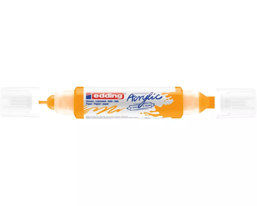 edding Acrylmarker 5400 Double Liner, Dunkelgelb