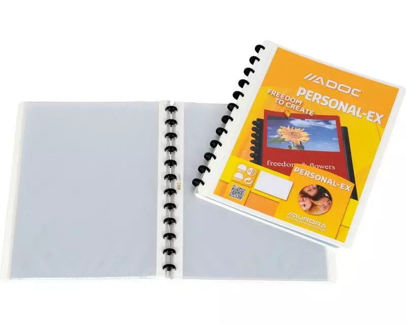 Adoc Sichtbuch Personal-Ex A4, 30 Taschen, Weiss