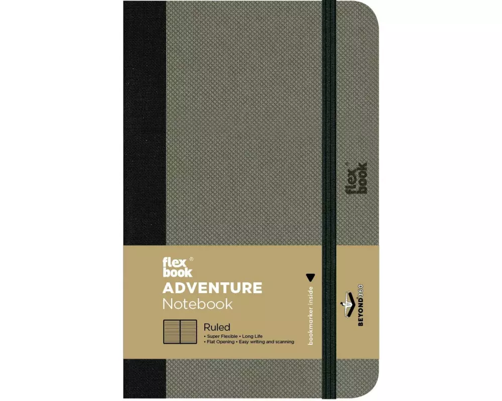 Flexbook Adventure Notebook 9 x 14 cm, Liniert, Elephant