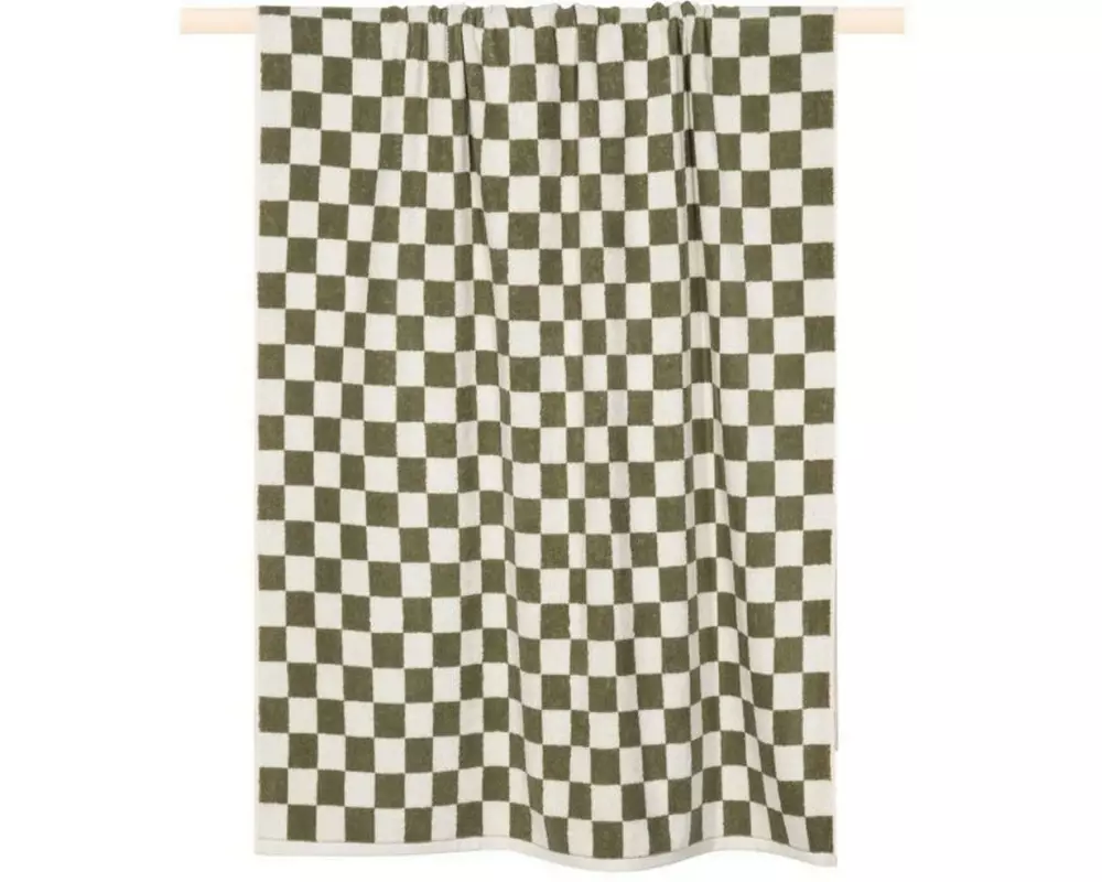 pad Duschtuch Chess 70 x 140 cm, Olive