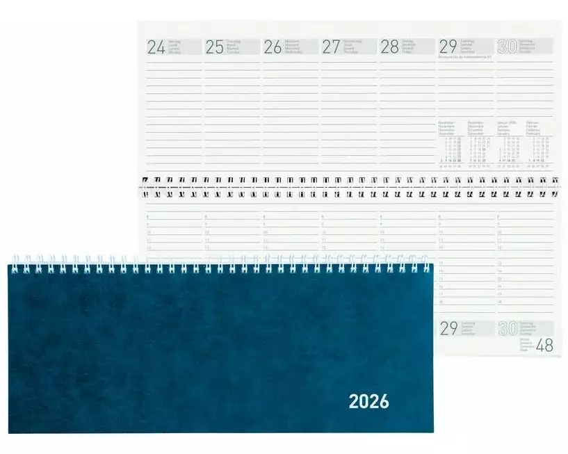 Biella Pultkalender Seplana Blau, 29.8 x 11.7 cm