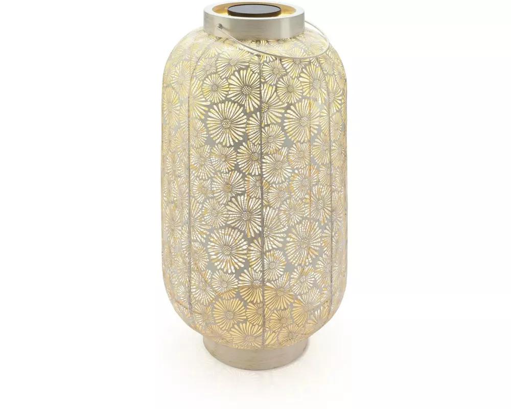 STT Laterne Grand Blossom Weiss, 75 cm