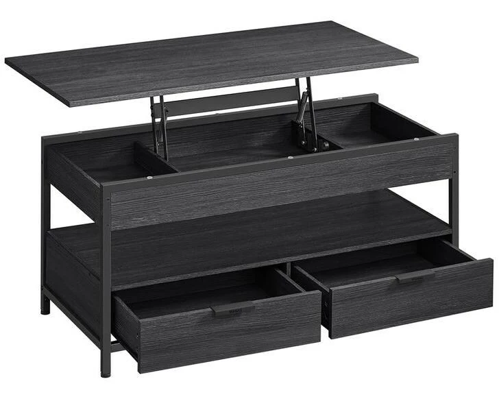 VASAGLE Couchtisch 100 x 50 cm, Schwarz