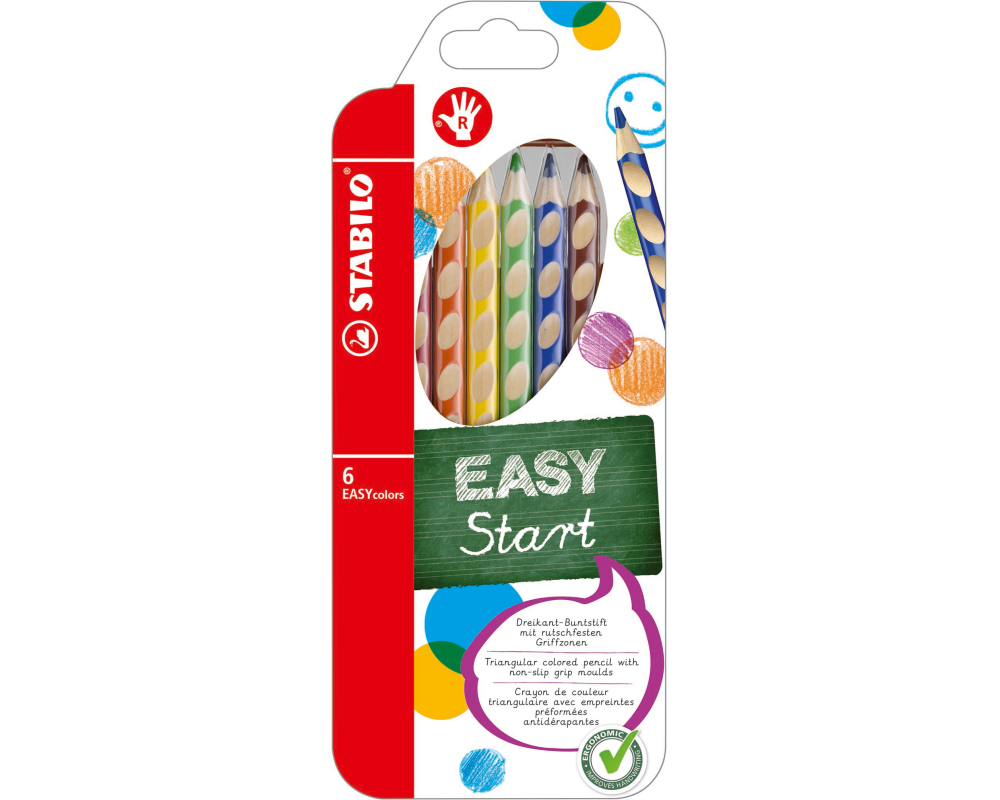 STABILO Farbstifte EASYcolors 332/6 6 Farben R