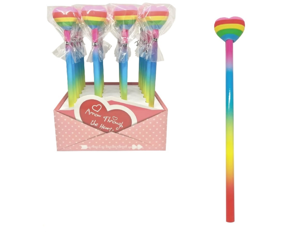 ROOST Bleistift mit Radierer RET-1051 Herz