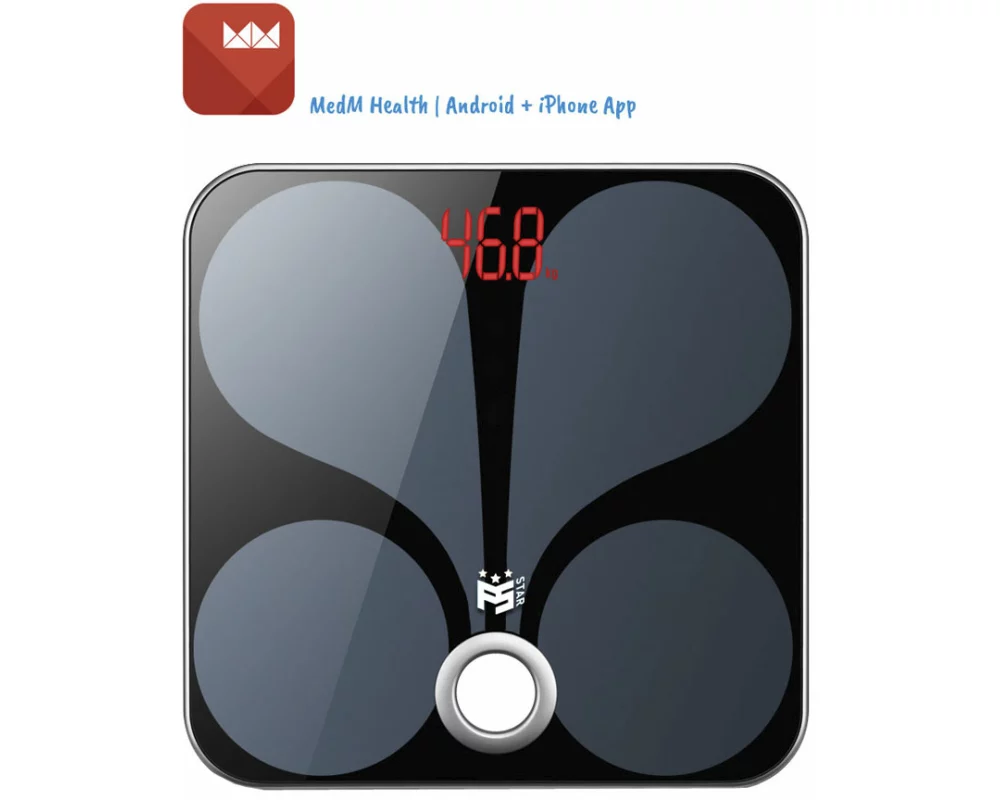 FS-STAR 180 Körperanalysewaage mit Bluetooth (schwarz)