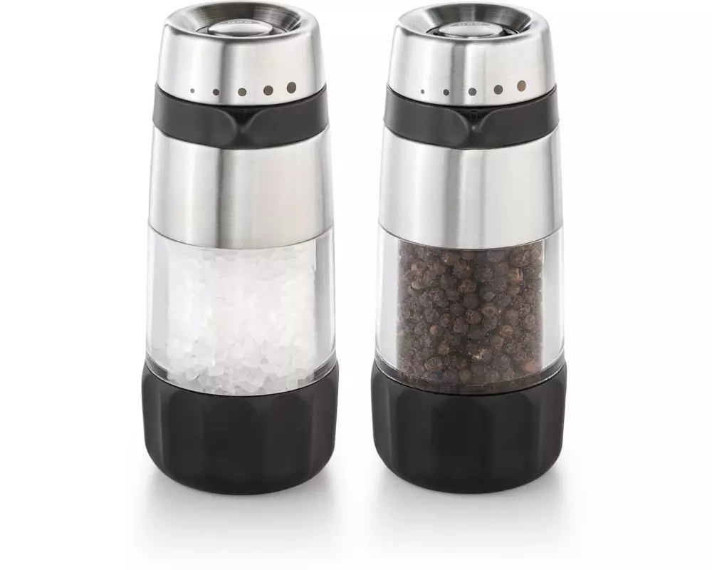 Oxo Good Grips Salz- und Pfeffermühle 14 cm, Silber