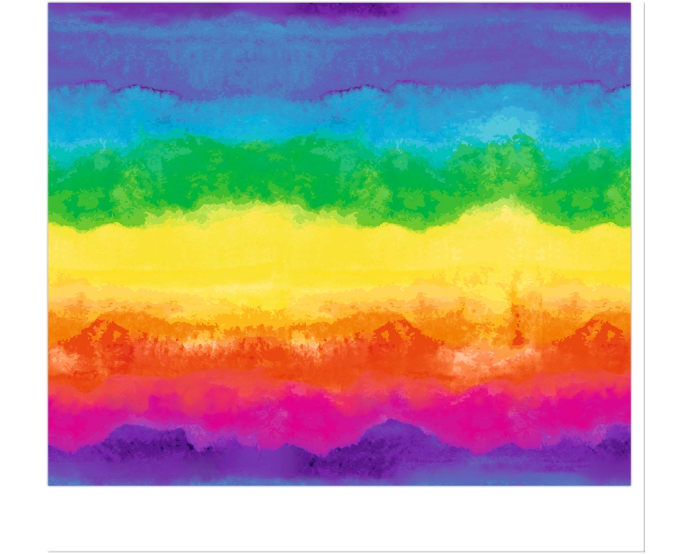 URSUS Fotokarton 49.5x68cm 11332202F 300g, Regenbogen Aquarell