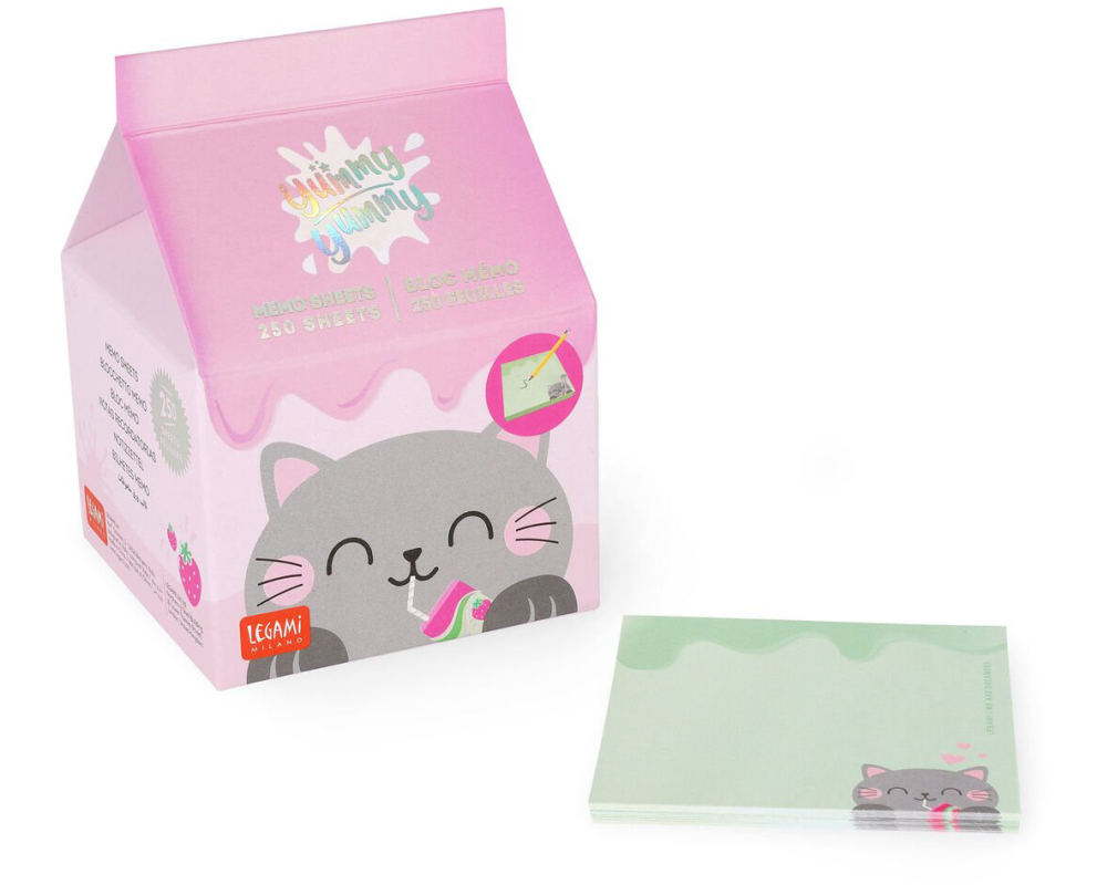 LEGAMI Notizzettel 6.5x6.5cm MID0002 Katze 250 Blatt