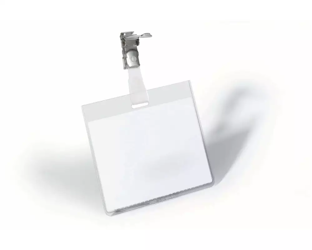 DURABLE Namensschild mit Clip 60 x 90 mm, 25 Stück