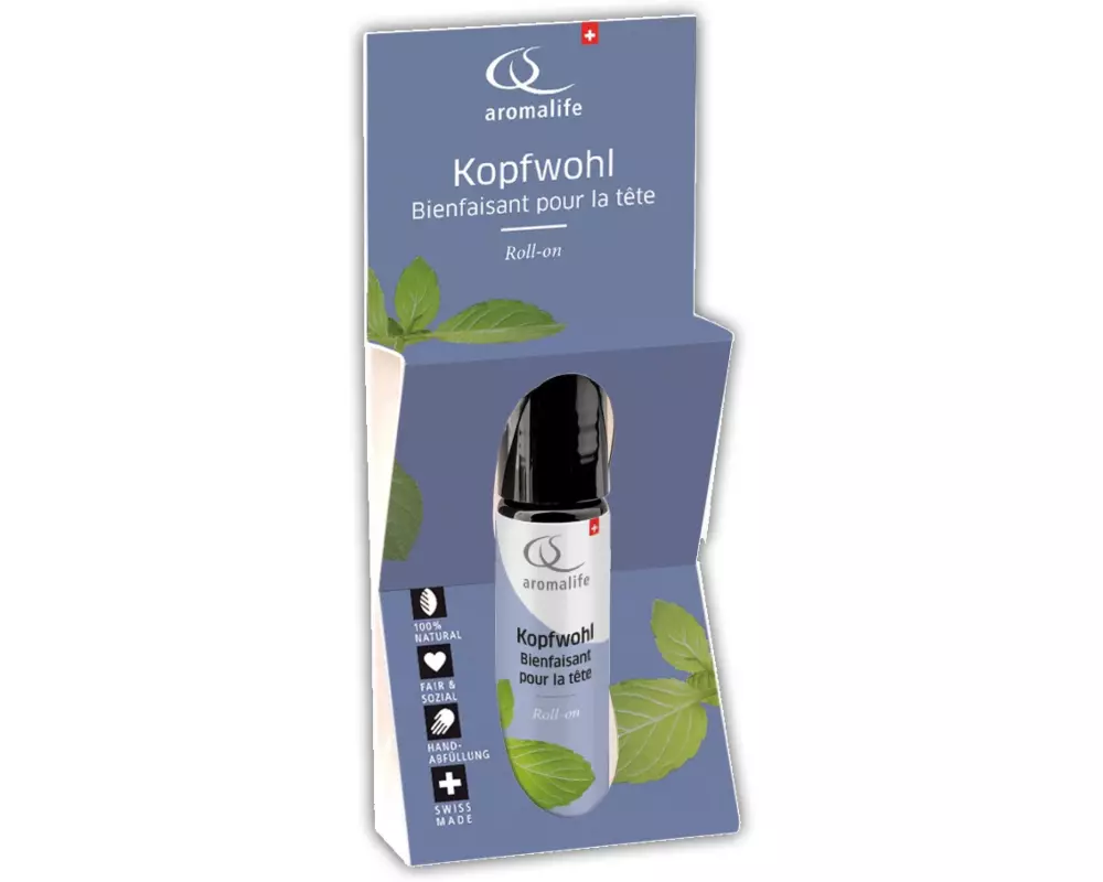 Aromalife Roll-On Kopfwohl mit Minze 10 ml