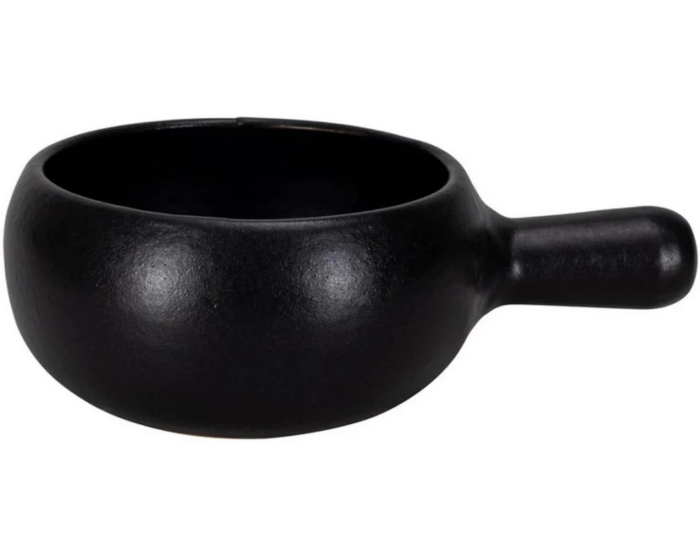 Nouvel Fondue-Topf Bombata-Nero, Ø 22 cm, Schwarz