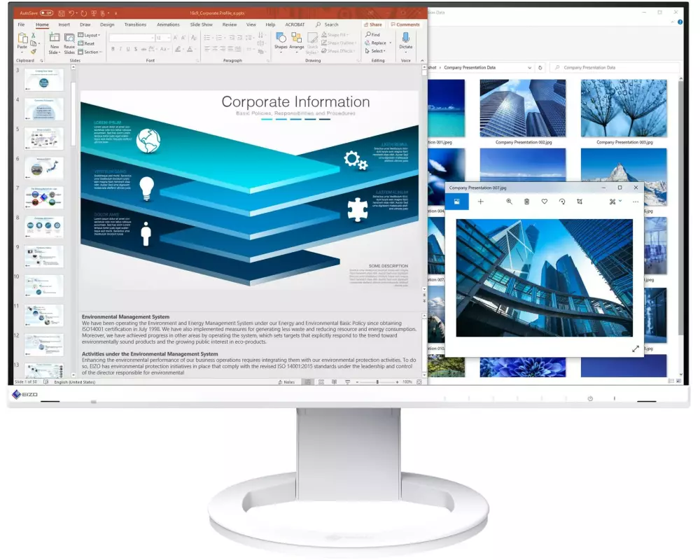 EIZO Monitor EV2480-Swiss Edition Weiss