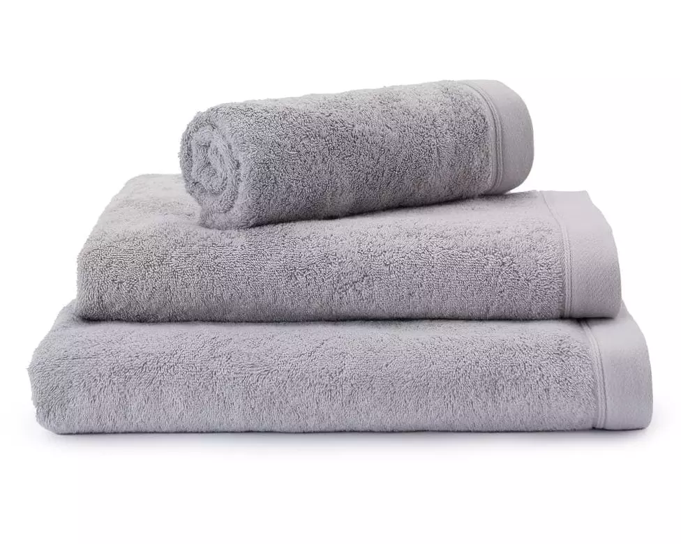Urbanara Frottierwäscheset Faia 4-teilig, Hellgrau