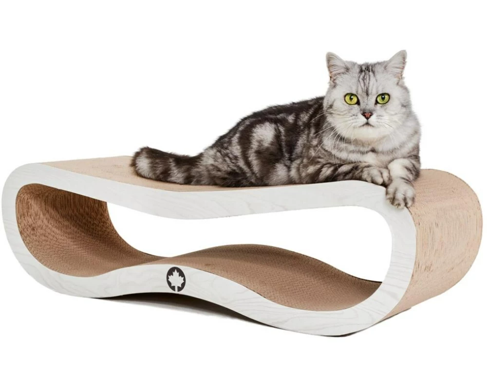 CanadianCat Kratzmöbel Orbit 2.0, Hellgrau Holzoptik