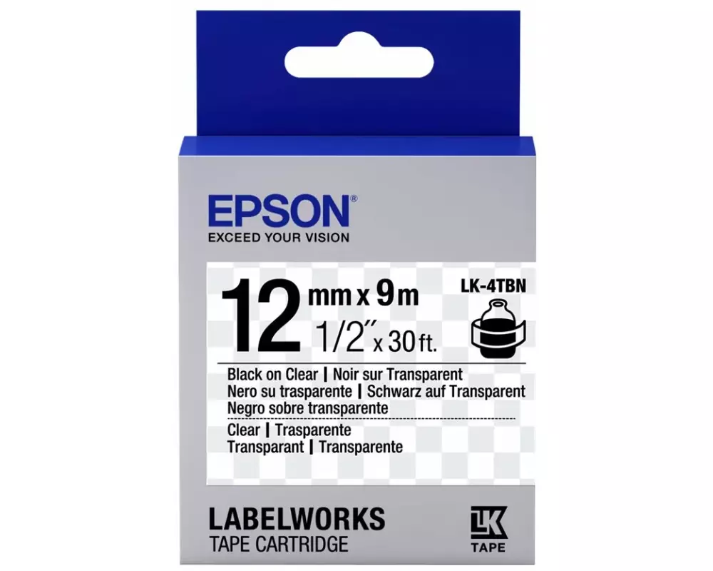 EPSON Ribbon LK-4TBN transparent/black
