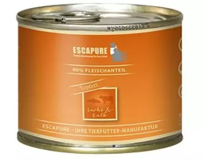 Escapure Nassfutter Topferl Lachs & Kalb, 200 g