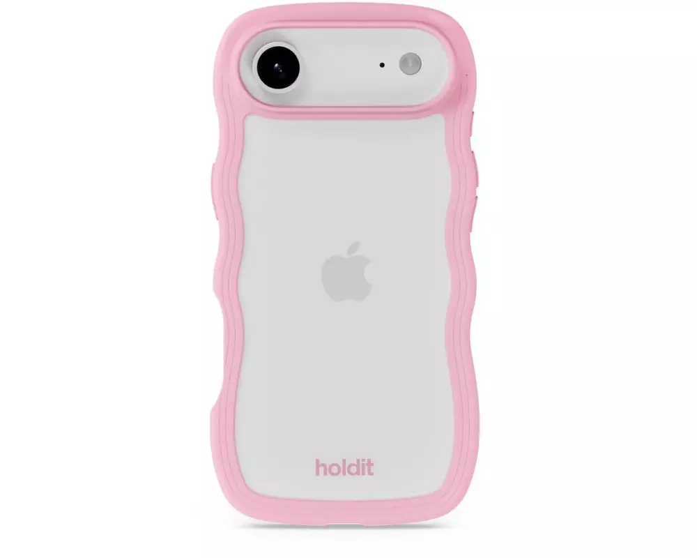 Holdit Back Cover Wavy iPhone Air Transparent/Pink