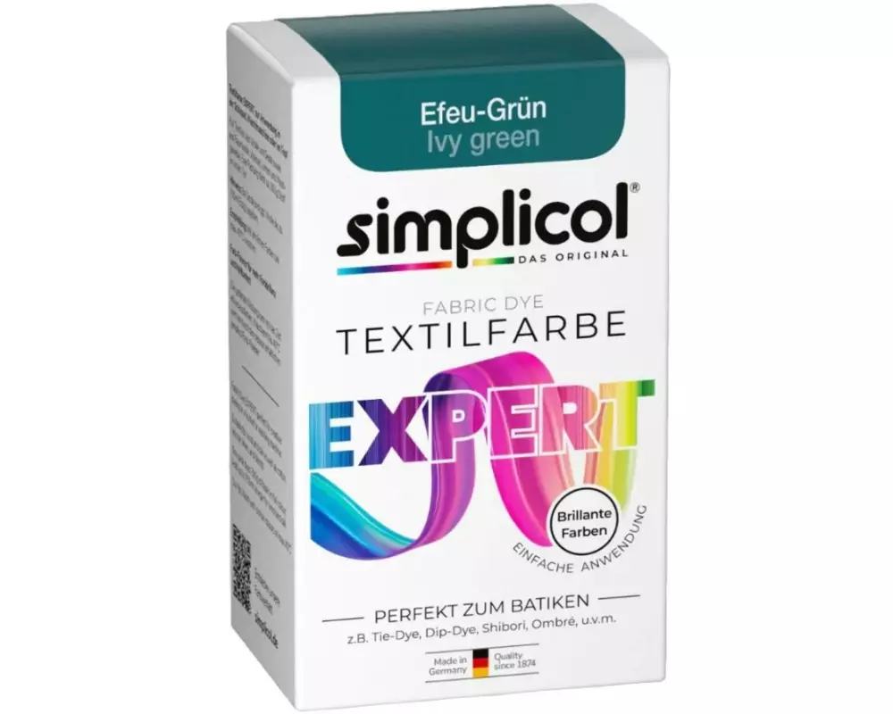 Simplicol Textilfarbe Expert Efeugrün, 150 g