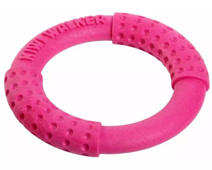 KIWI WALKER Hunde-Spielzeug Ring Rosa, S, Ø 13 cm