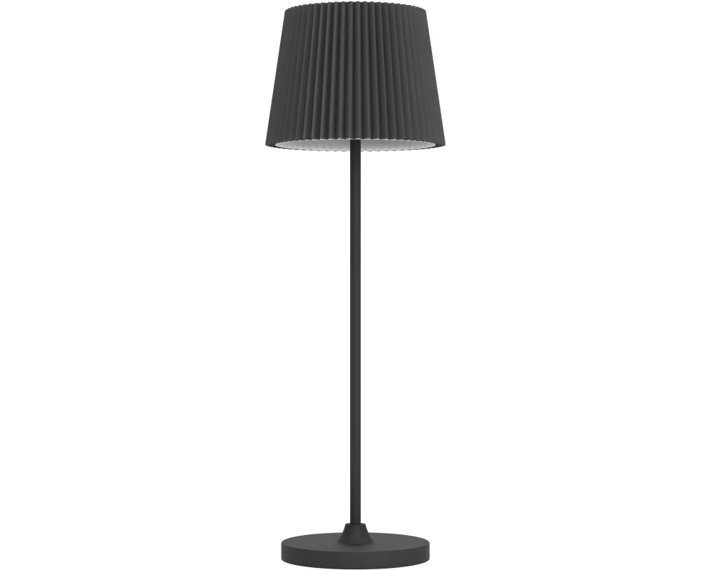 EGLO Leuchten Tischleuchte Leonero Akku H:370 LED-CCT Touch Schwarz