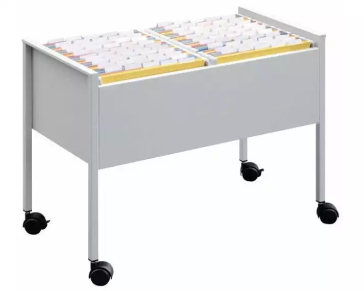 DURABLE Hängemappenwagen Economy 100 DUO A4 Silber