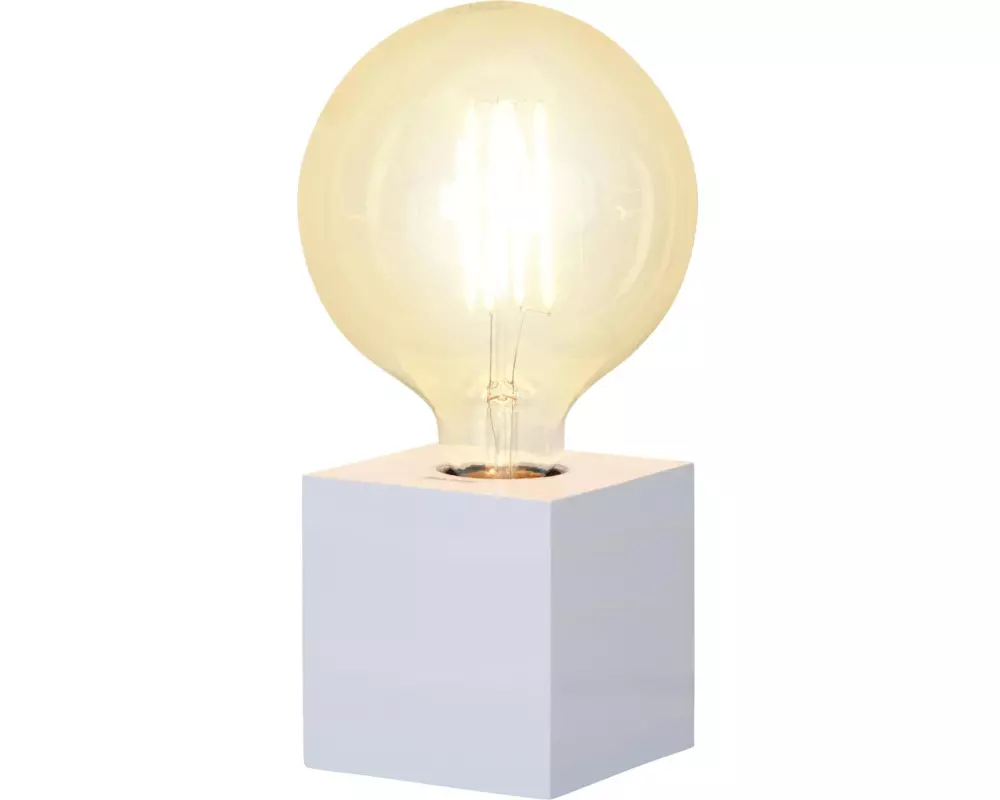 Star Trading Tischleuchte KUB E27 Weiss